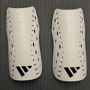 Adidas White and Black Shin Guards